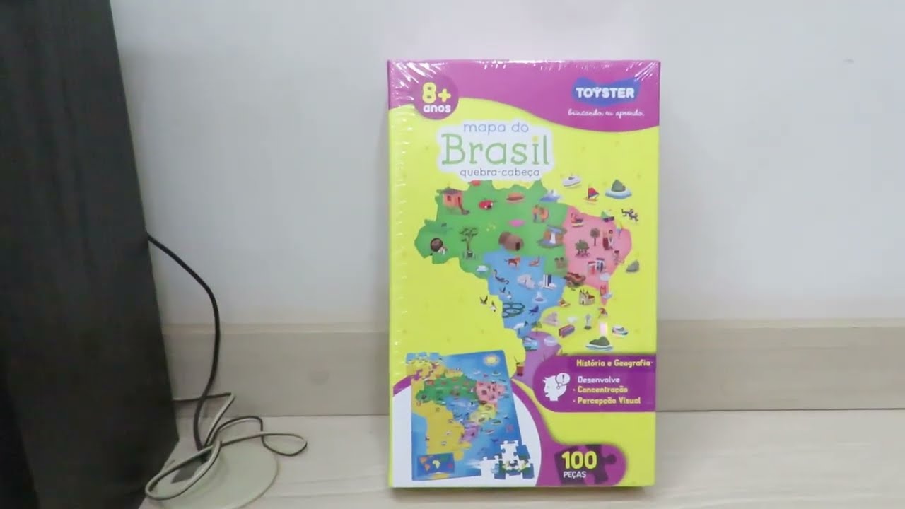 Quebra-cabeça 100 Peças - Mapa Do Brasil - Toyster