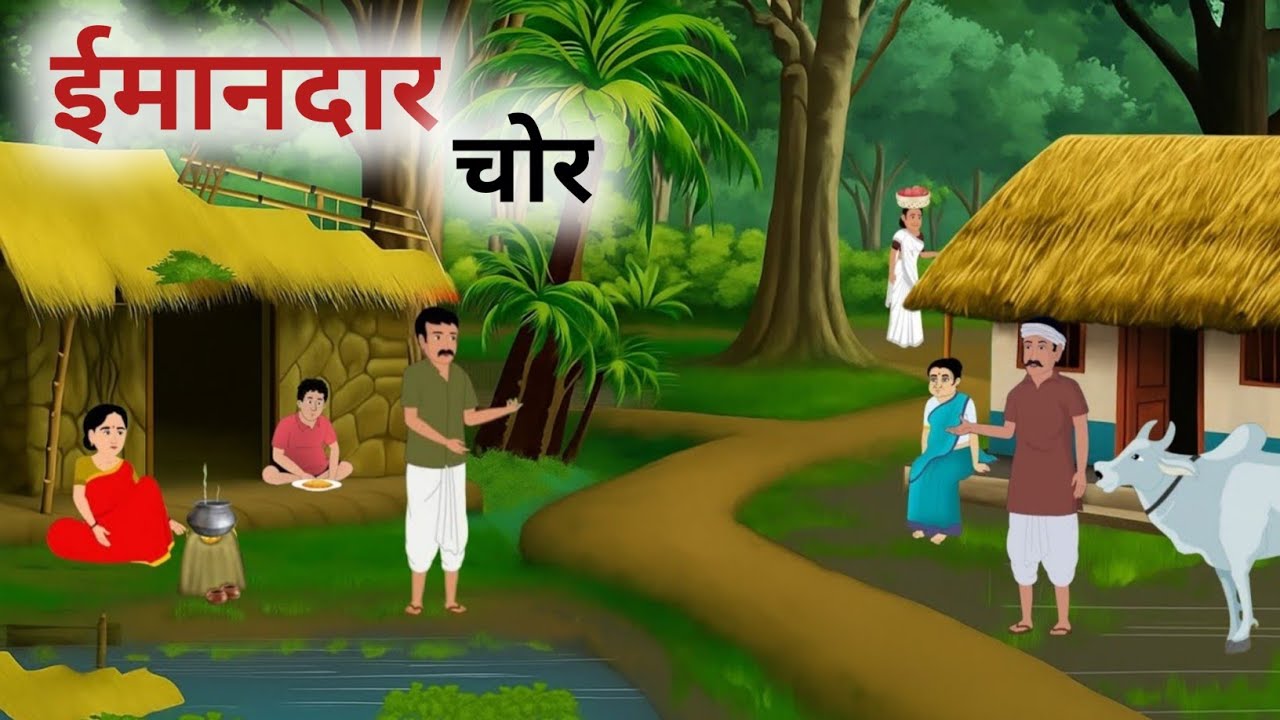 ईमानदार चोर | Imandar Chor | Cartoon Video | Hindi cartoon | animated video | Chor Ki Kahani |