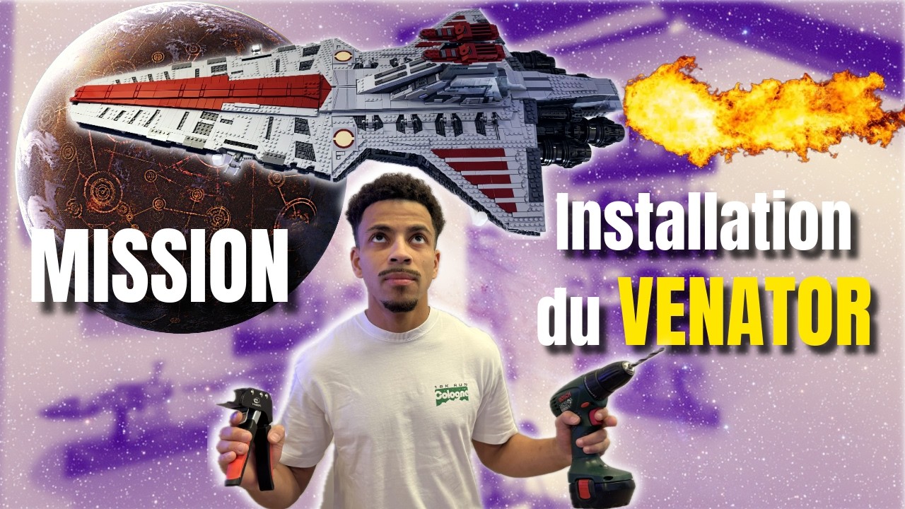 Ce LEGO est ENORME…et je l’ai mis au mur ! Installation du VENATOR UCS !