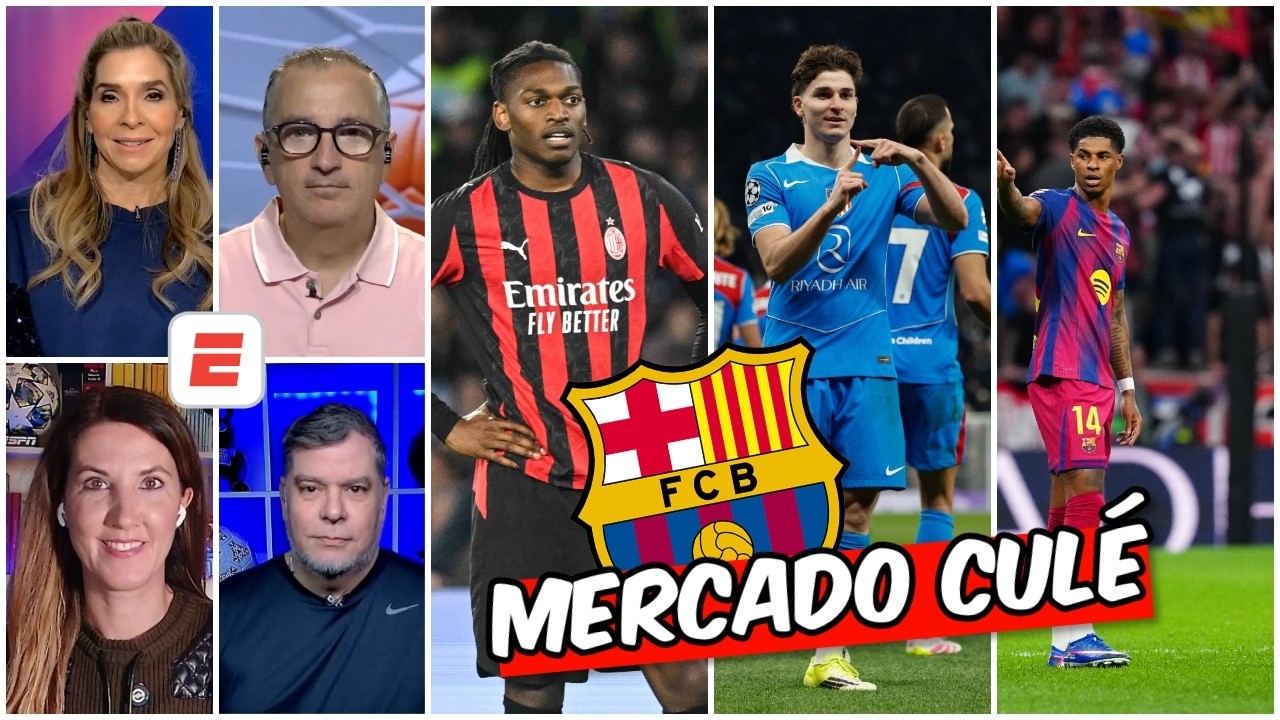 Juli&aacute;n &Aacute;LVAREZ, Rafael LEAO, RASHFORD y BASTONI, la lista de fichajes del BARCELONA | Exclusivos