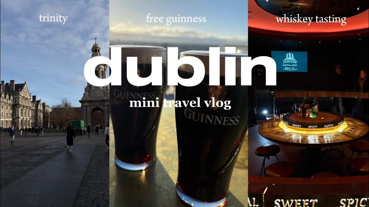 DUBLIN Travel Vlog | Guinness Storehouse, Trinity college & more 