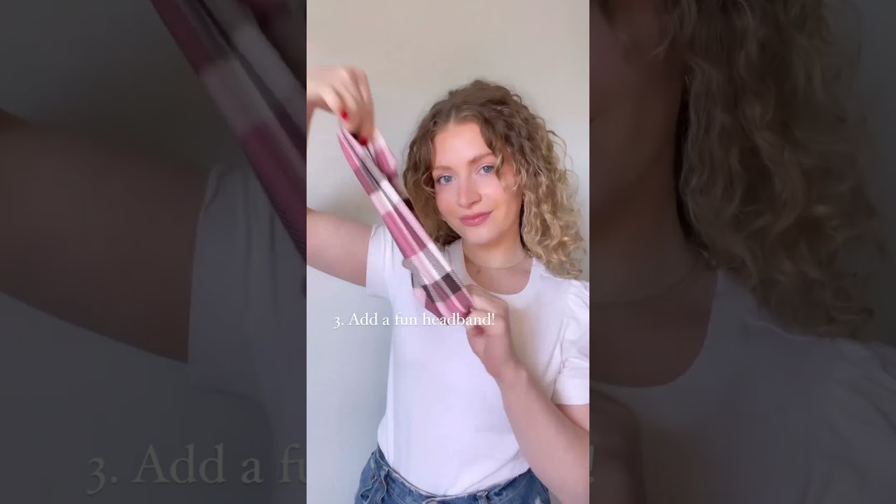 Curl refresh and headband style with my fav Bizzyb headband 🥰 #curlproducts #curlyhair