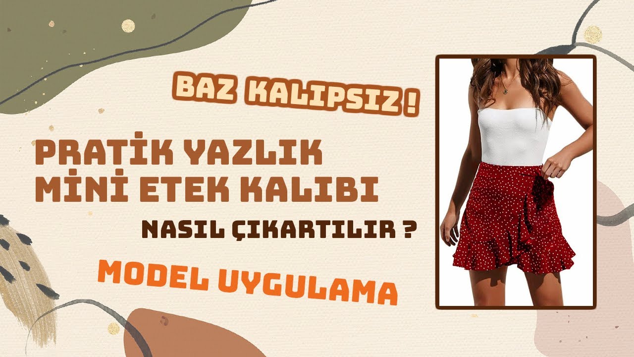 Baz Kalıp Kullanmadan Volanlı Etek Kalıbı Nasıl Çıkartılır? || Modelistlik Dersleri