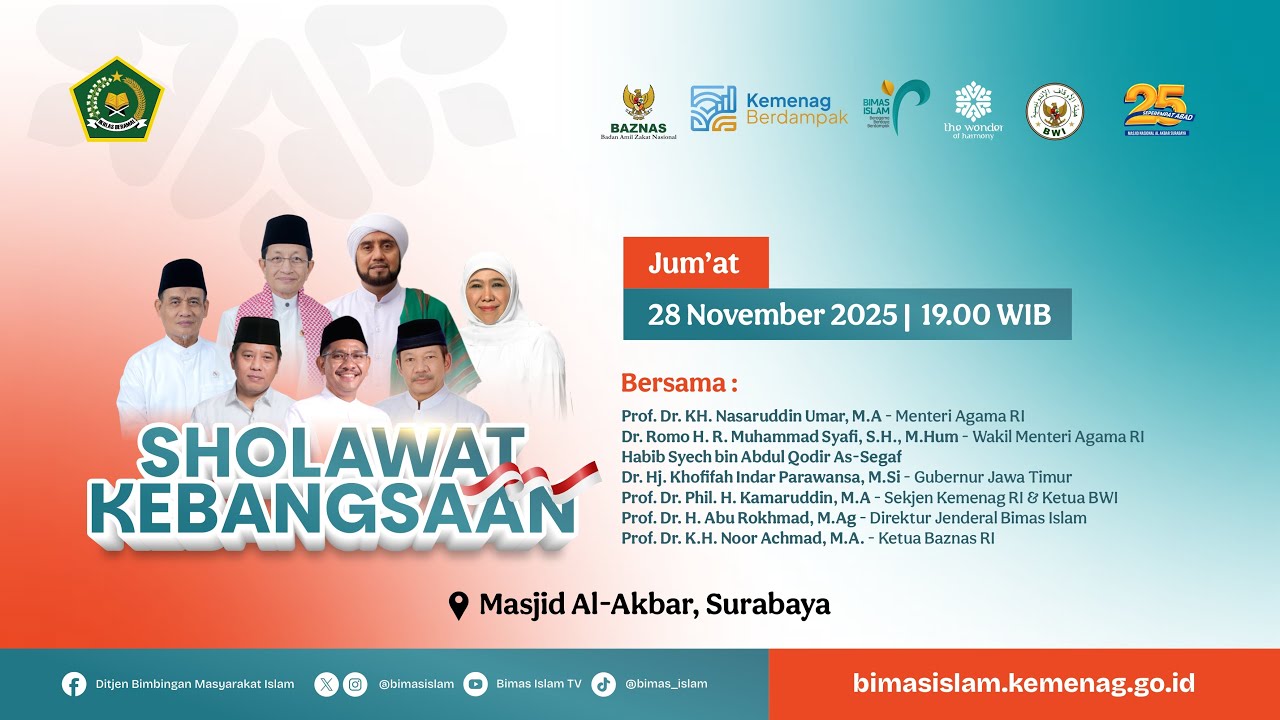 🔴LIVE !! | Mensyukuri Rahmat, merawat kerukunan umat, dan Menebarkan Kebaikan Zakat dan Wakaf