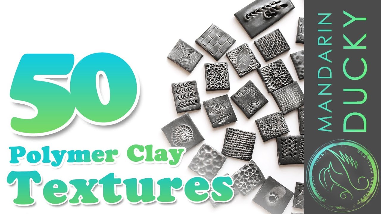 50 POLYMER CLAY TEXTURES with ball tool only - ポリマークレイ ; 폴리머 클레이