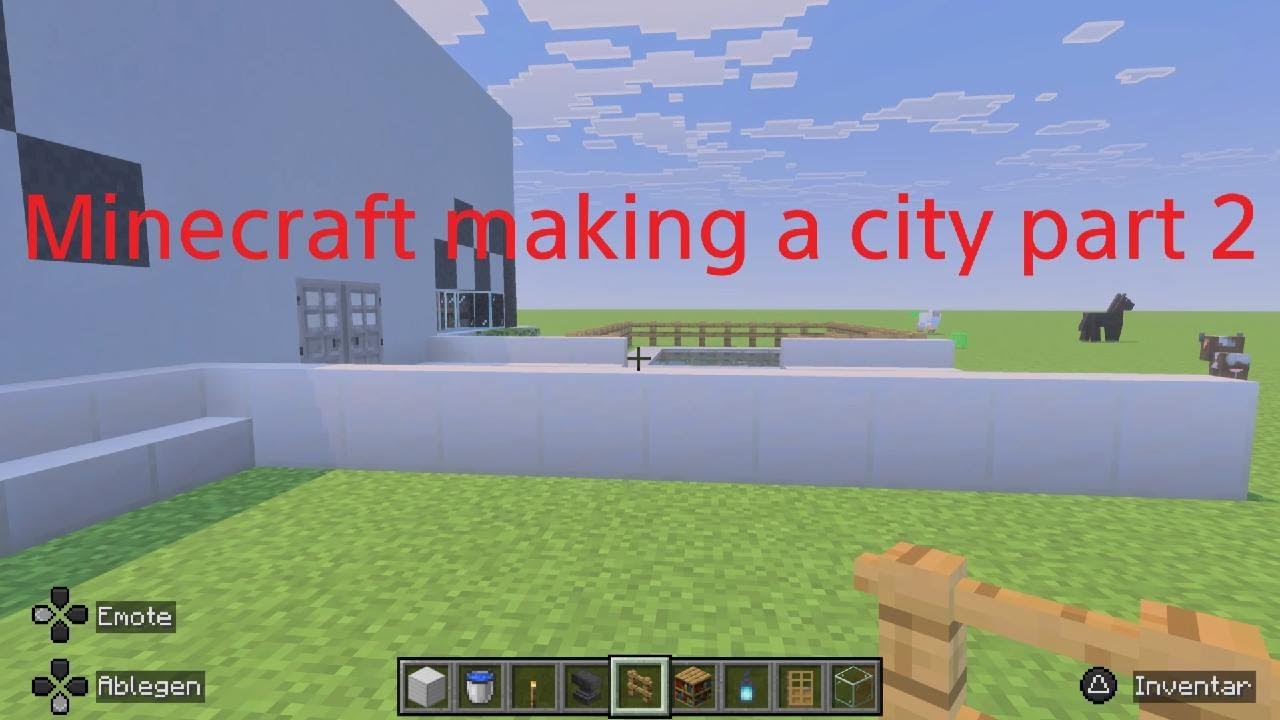 Minecraft making a city part 2