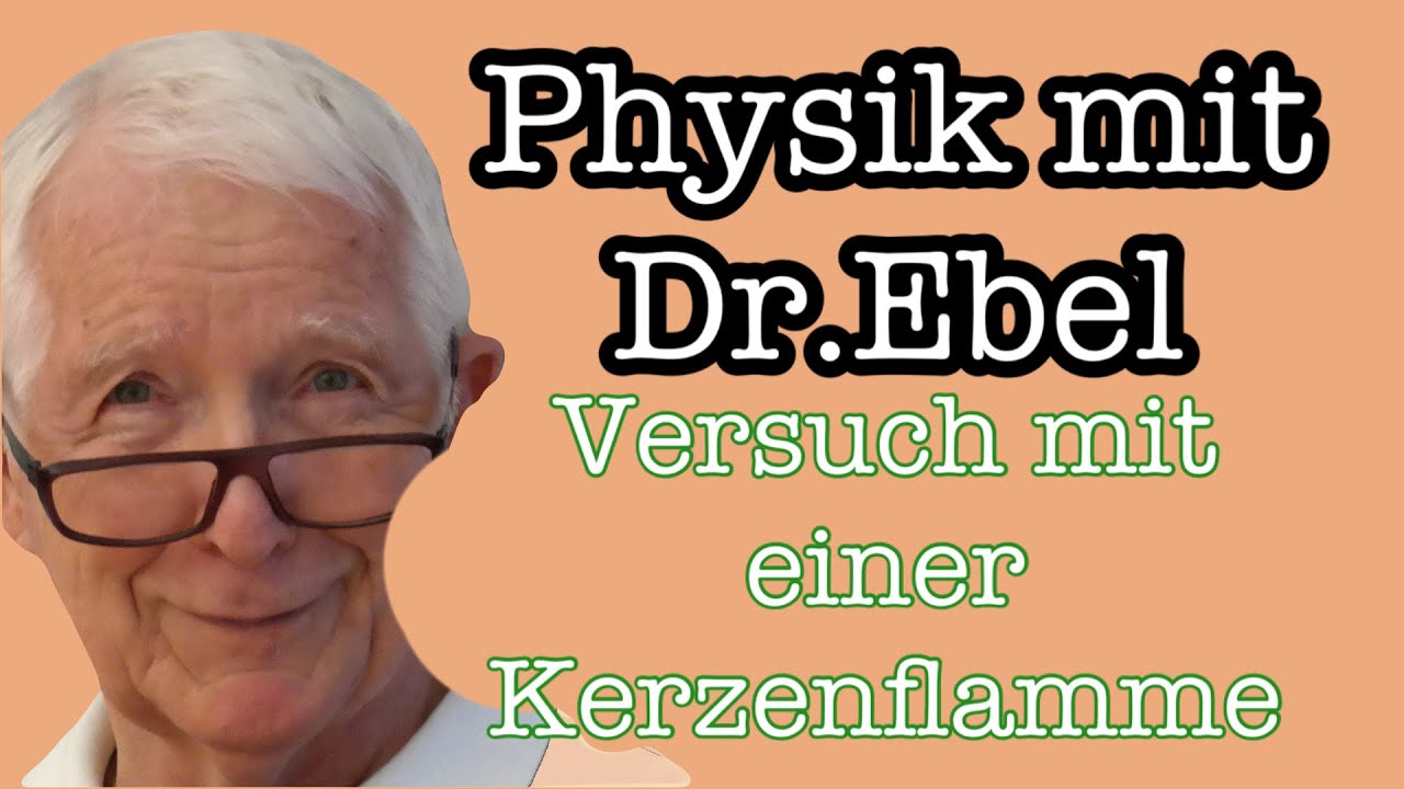 Experiment mit einer Kerzenflamme