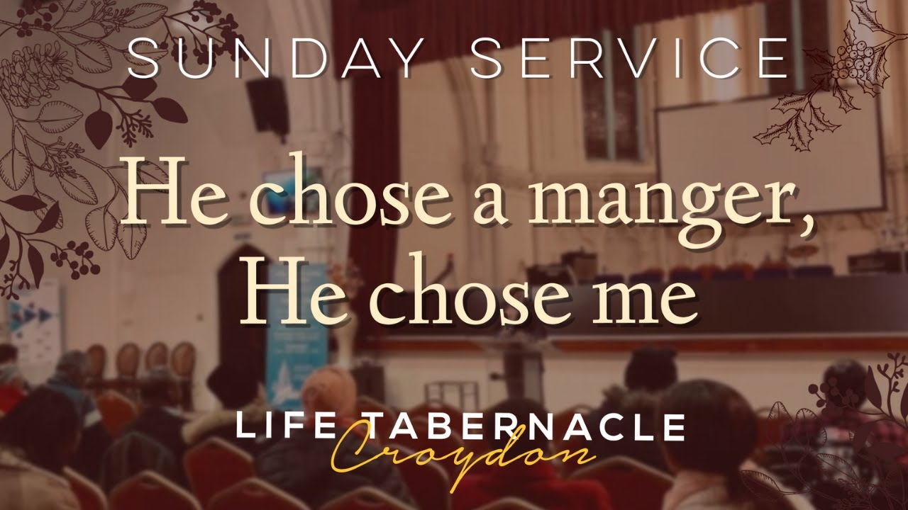 He chose a manger, He chose me - Sis. Melina Fuertes