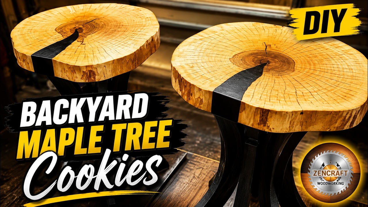 Live Edge End Tables from Tree Cookies