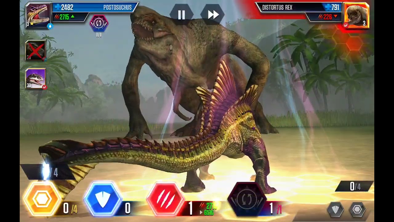Mis dinosaurios mas poderosos V.S el Distortus rex 