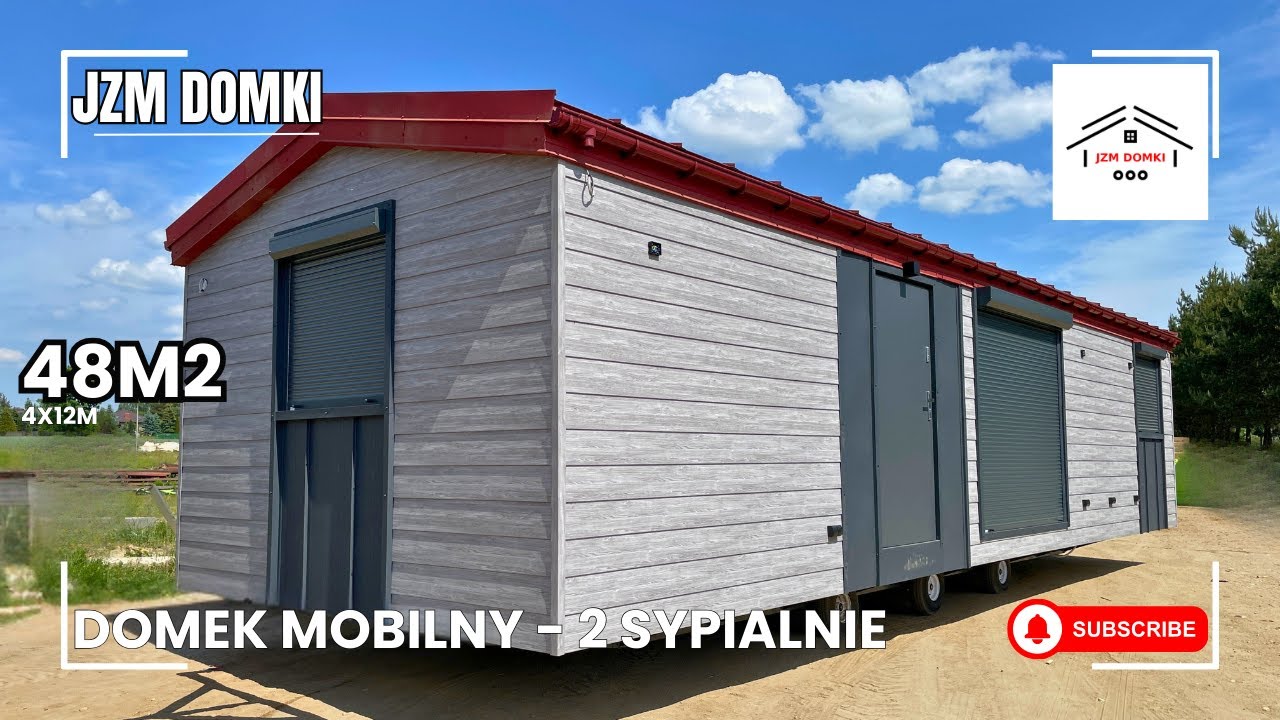 Nr 21 Domek Mobilny 48m2 Family | Całoroczny | 2 Sypialnie | JZM Domki