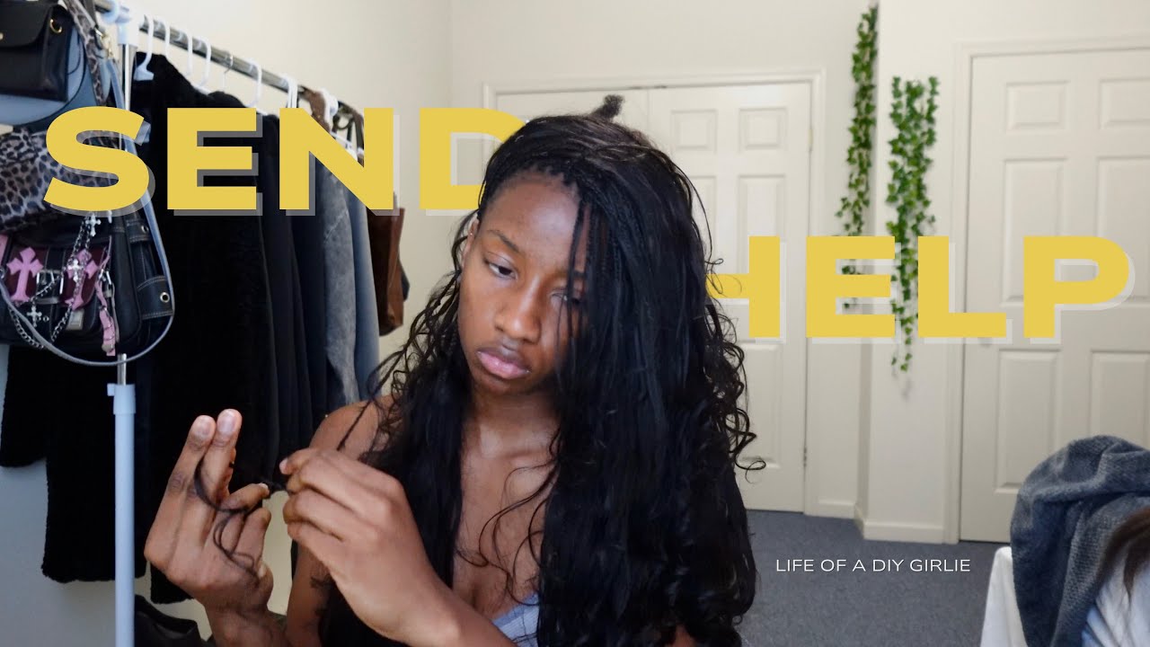 braiding my hair for 100 hours