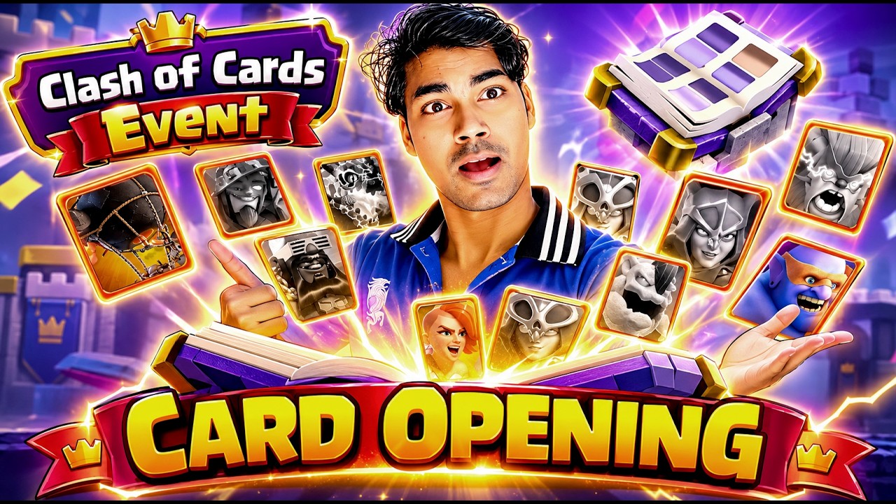 Clash of Cards Event Full Guide 😍 Card Opening + All Rewards | COC New Events #coc #clashofclans