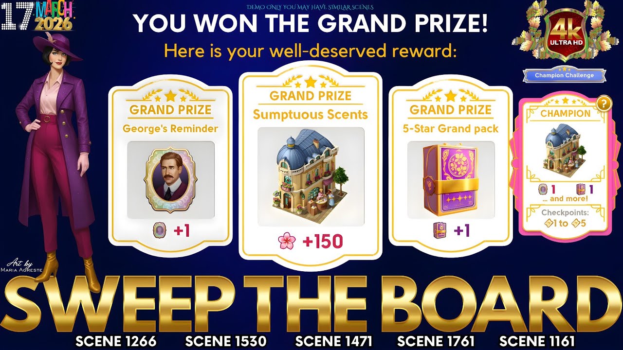 JUNE'S JOURNEY SWEEP THE BOARD 17 MARCH 2026 | DEMO ONLY [4K UHD 60FPS]