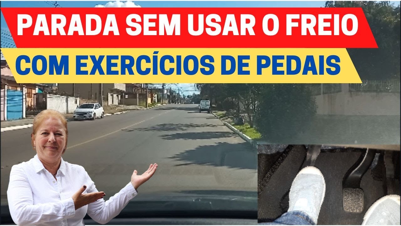 Parada SEM USAR O FREIO (Com EXERCÍCIOS de pedais)!