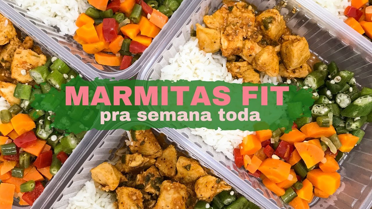MARMITAS FIT PRA SEMANA TODA | Frango com quiabo sem baba