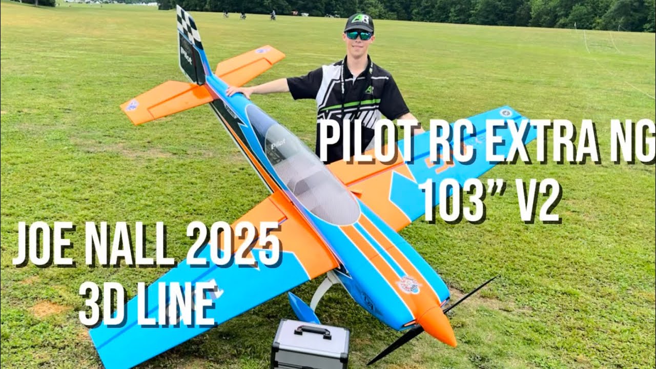 Sunday flight at Joe Nall 2025 down the 3D line with the Pilot RC Extra NG V2 flown by Joe Hampson