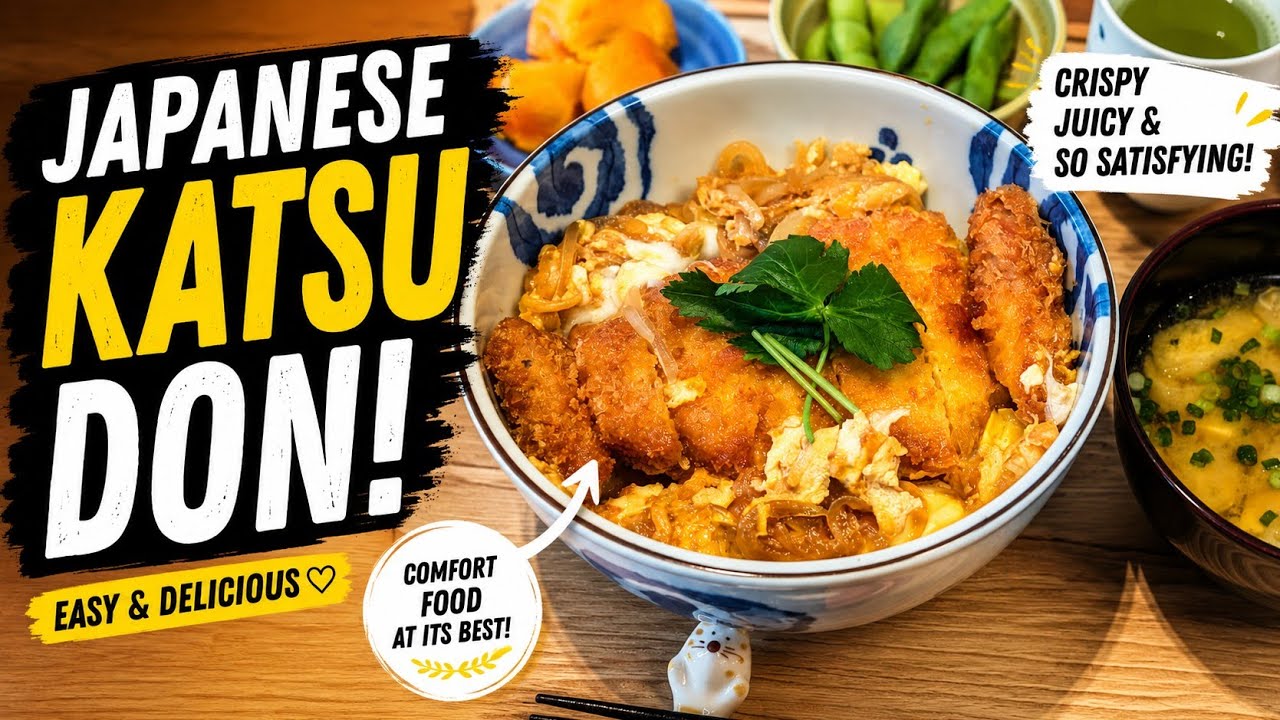 Katsudon Recipe | Easy Japanese Pork Cutlet Bowl (Tonkatsu Don)