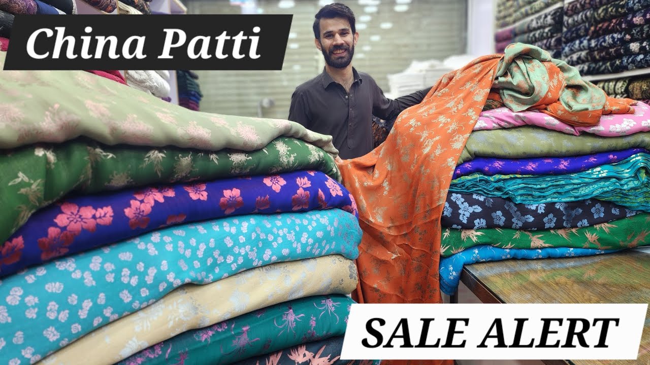 SALE ALERT Pure China Patti Silk One Of Demanding Fabric Party Wear Dresses Eid Collection 2025