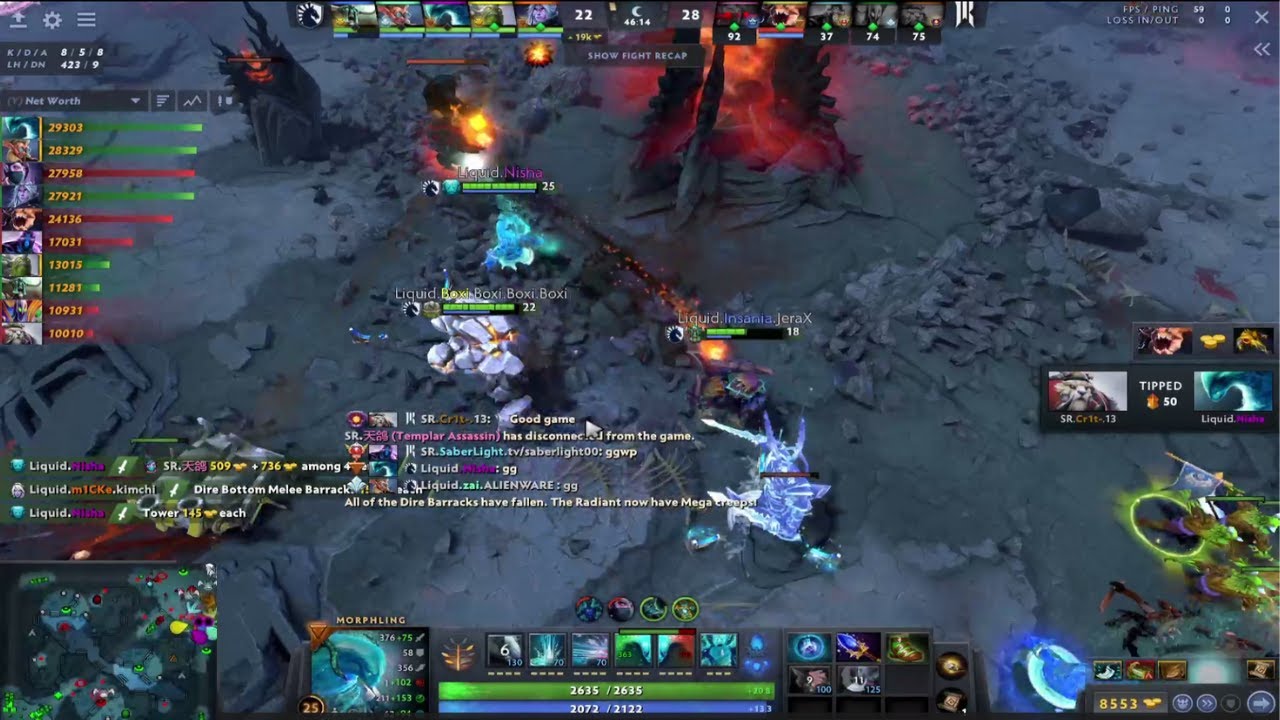 CRIT TIPS NISHA AFTER THEY CALL GG | Liquid vs shopify rebellion The Lima Major 2023