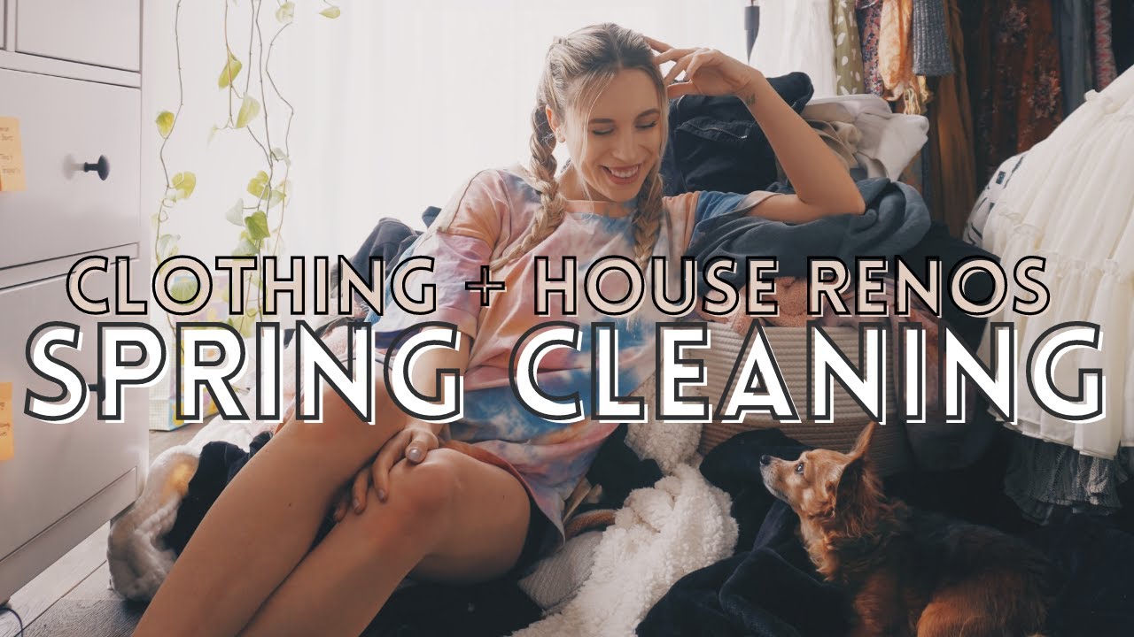 Closet Declutter & Deep Clean for SPRING + House Renovations 🧺
