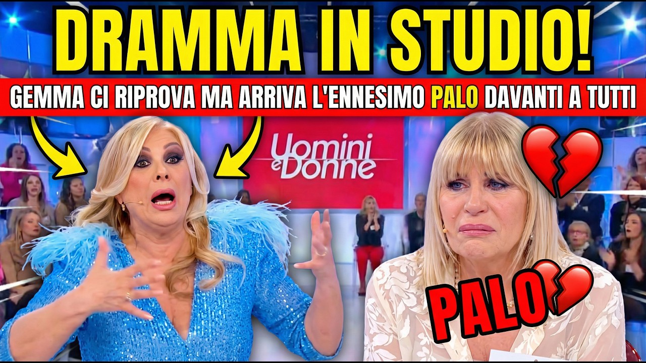GEMMA UMILIATA ANCORA! DAVIDE LA RESPINGE IN STUDIO E SCOPPIA IL CAOS A UOMINI E DONNE