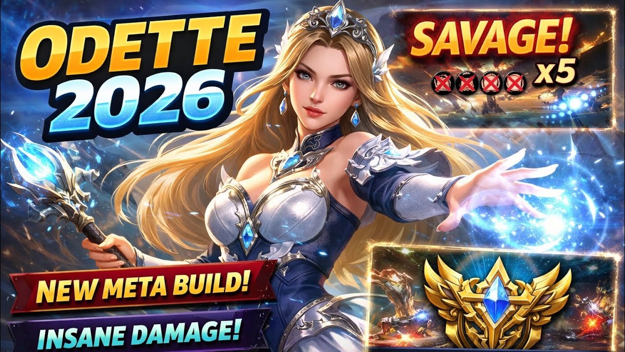 Odette Gameplay 2026 ⚡ Full Burst Magic | Ranked Match Domination