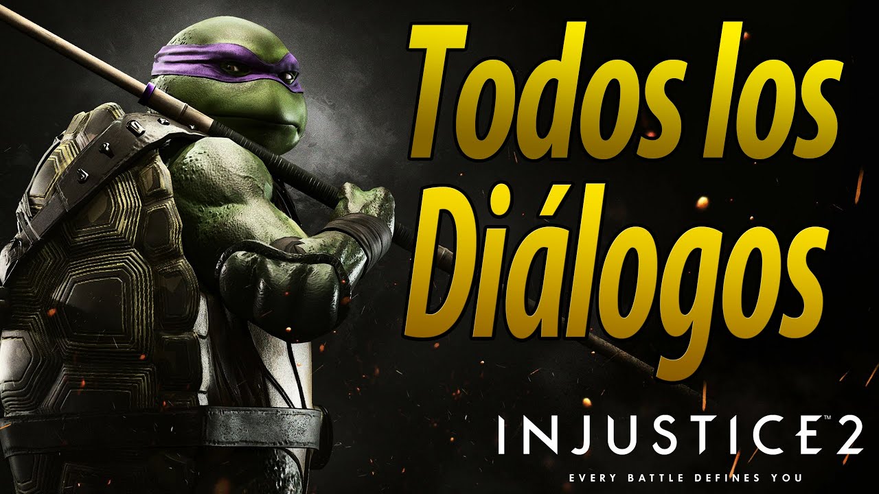 Injustice 2 | Español Latino | Todos los Diálogos | Donatello | PS4 |