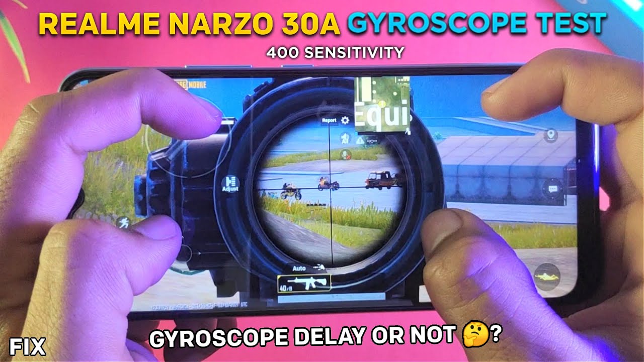 Realme Narzo 30a Pubg Gyroscope Test Full Review | realme narzo 30a gyroscope test