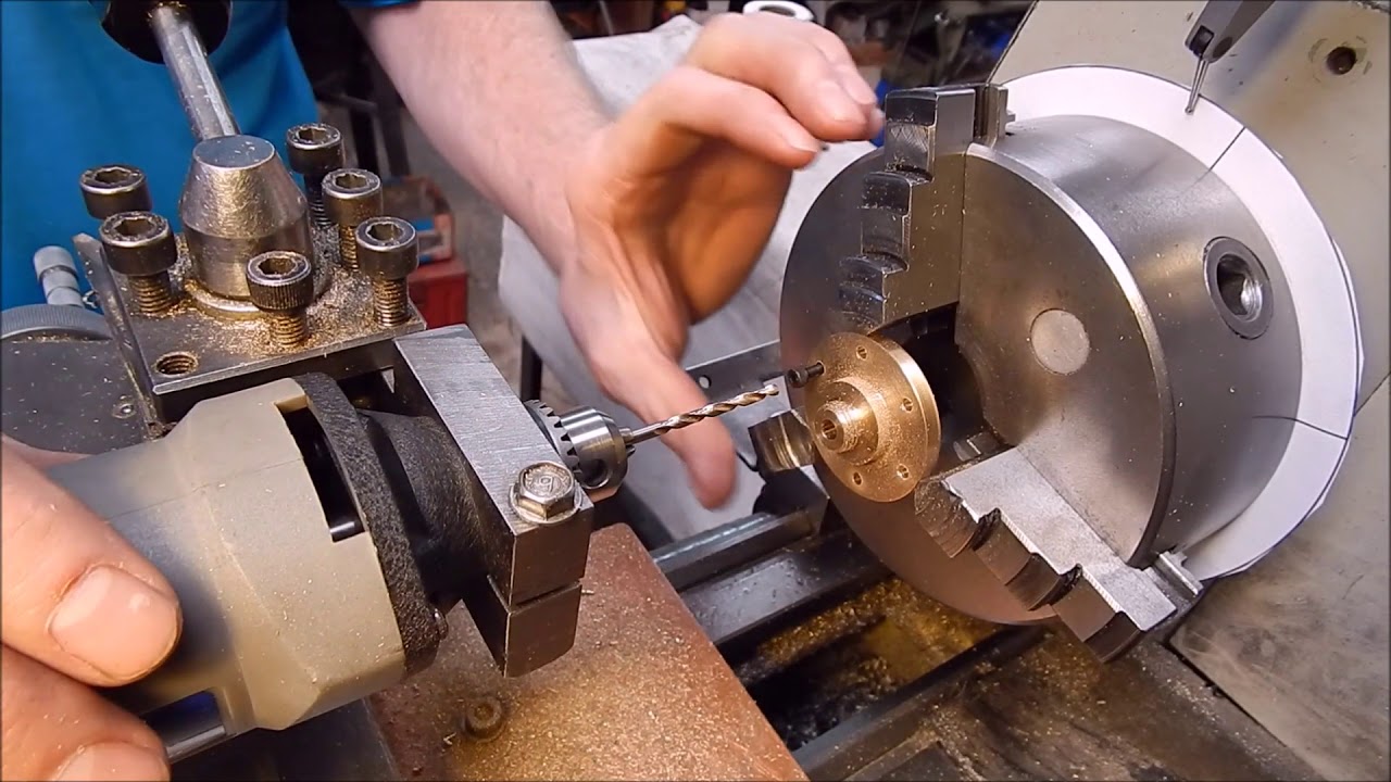 How to easily index and radially drill on a metal lathe