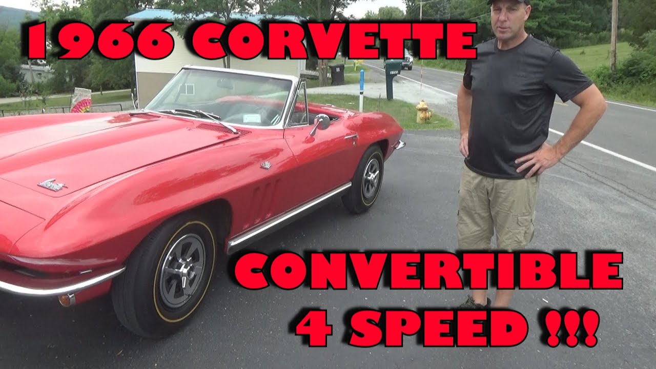 1966 год, середина года, C2 Corvette Convertible, 327 л.с., 300 л.с., 4-ступенчатая коробка передач