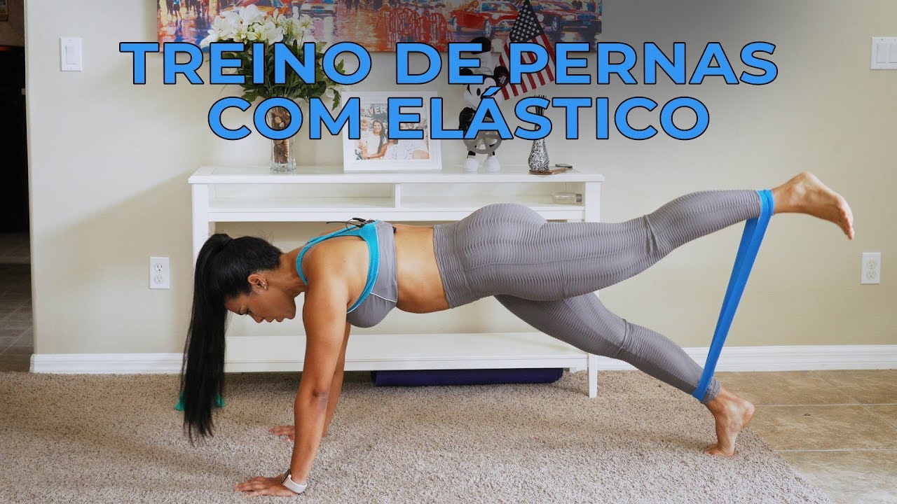 Treino de Pernas e Glúteos com Elástico em Casa