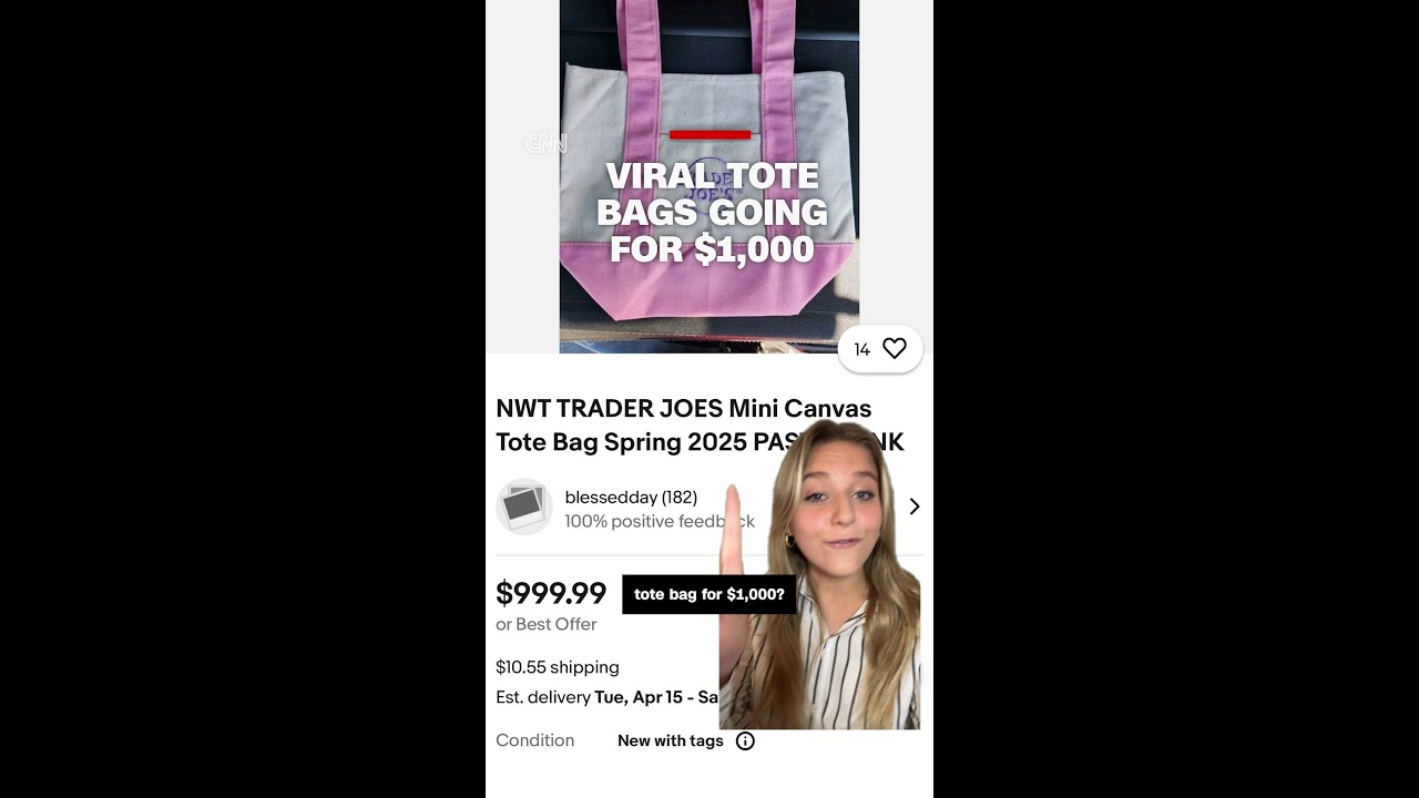 Viral tote bags going for $1,000