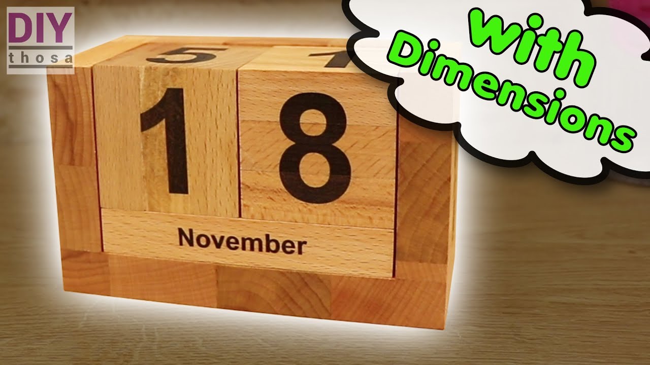 How to Make a Wooden Infinity Calendar -  unendlicher Kalender