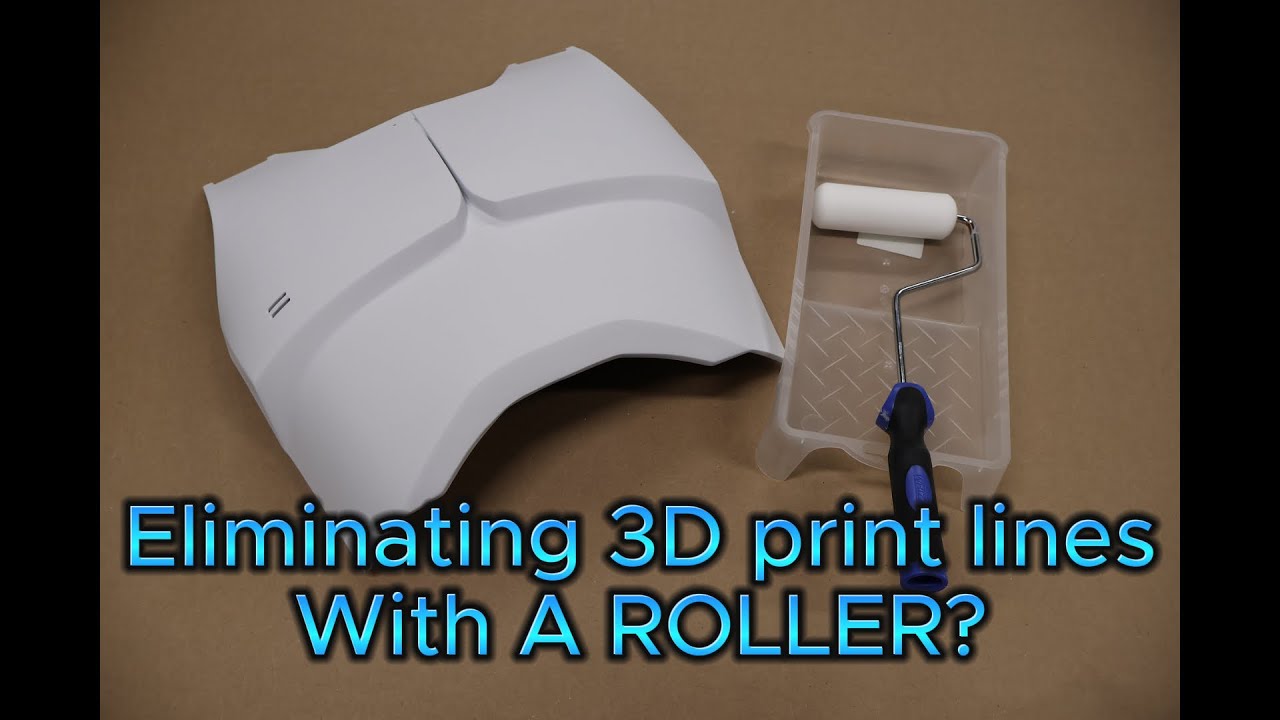 Eliminating 3D print lines, With a ROLLER? clone armor primed quick!