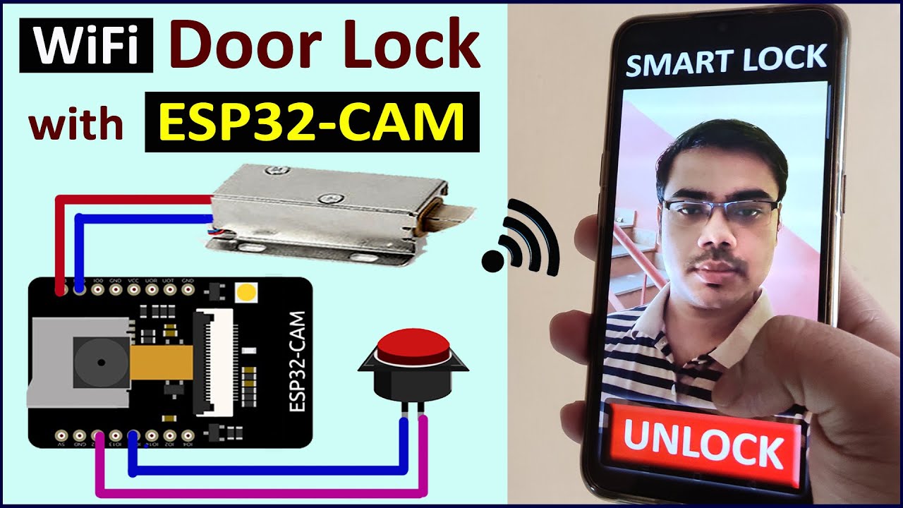 Дверной замок с WiFi и ESP32 CAM и Blynk — проекты Интернета вещей для умного дома