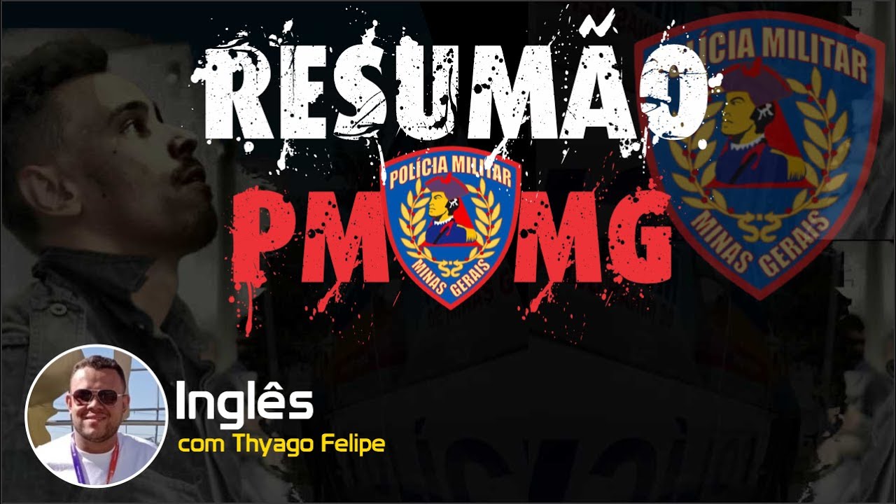 Resumão Inglês | Foco CRS Concurso Polícia Militar MG | Soldado PMMG 2024
