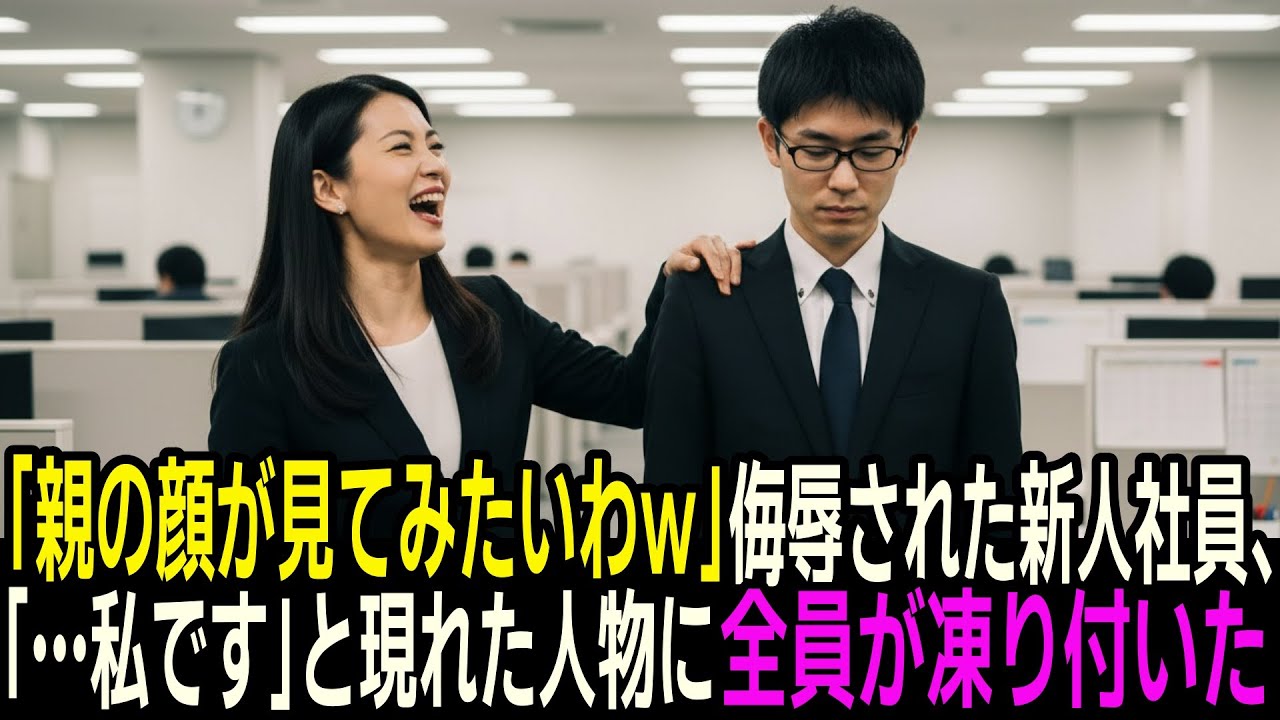 「親の顔が見てみたいｗ」侮辱された新人社員。「…わかりました」数分後に現れた人物に全員が凍り付いた