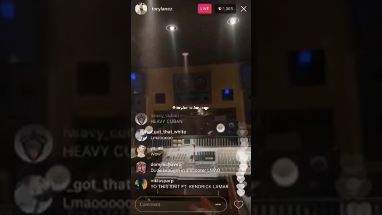 Tory Lanez Dangerous (IG Live)