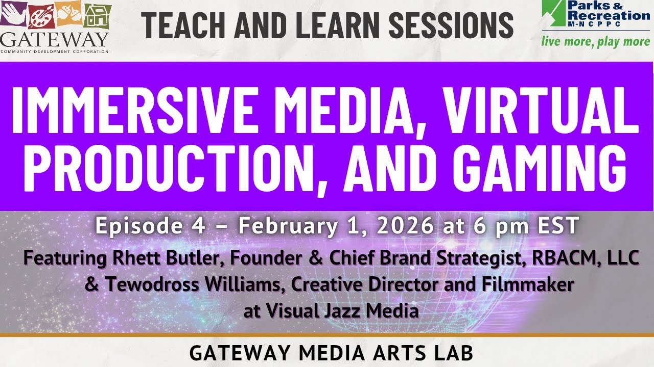Immersive Media, Virtual Production & Gaming with Rhett Butler and Tewodross Williams