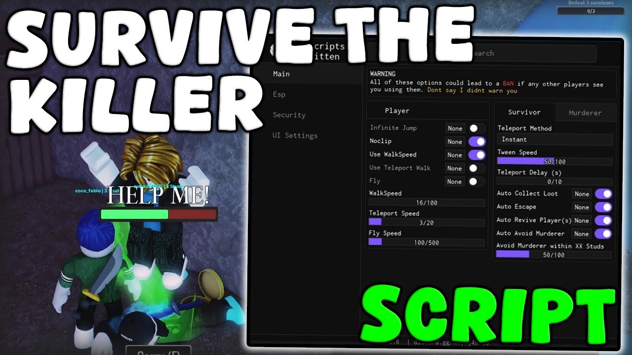 [🔪UPDATE] Roblox Survive the Killer Script Kill All, God Mode, Get Gamepasses Pastebin 2026