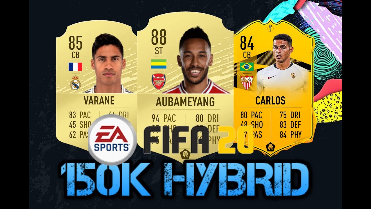OVERPOWERED 150K HYBRID w/ Carlos RTTF & Varane - FIFA 20 SQUAD BUILDER