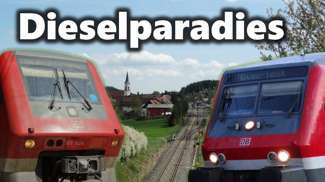 Dieselparadies Hinteres Höllental - Abschied von Formsignalen, 218+n-Wagen, 611 und 612