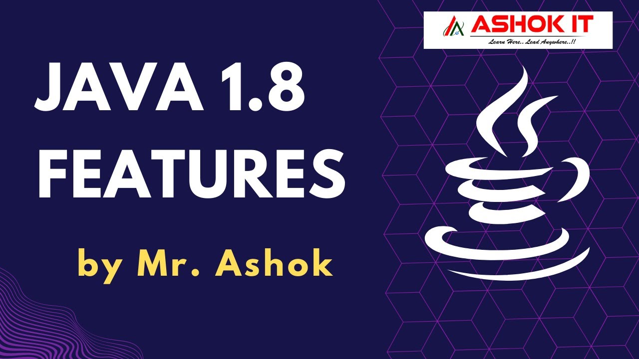 Java 8 New Features by Mr. Ashok @ashokit