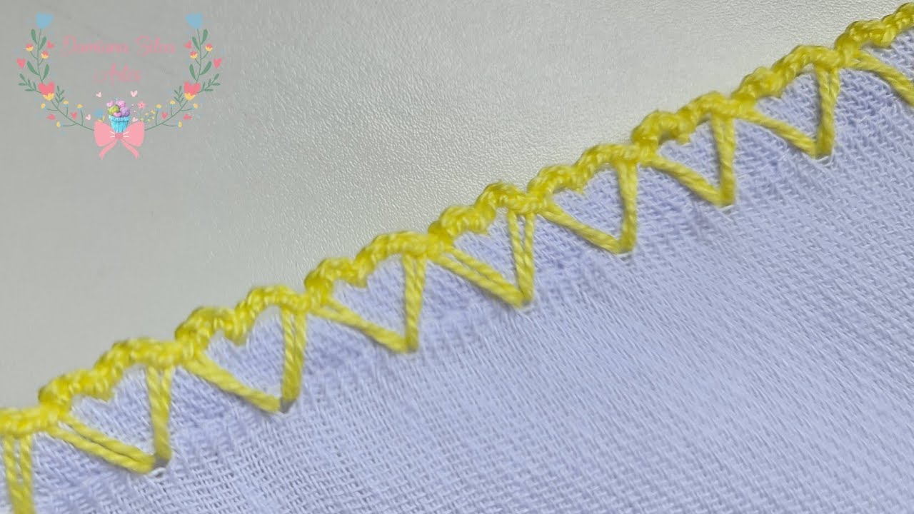 caseado de croche simples e fácil mine coração