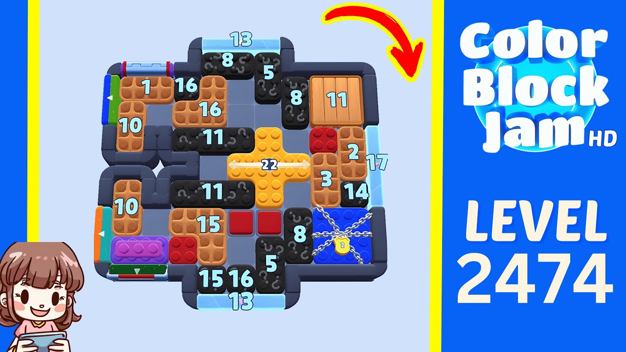 Color Block Jam Level 1563 (2474) Solution Walkthrough