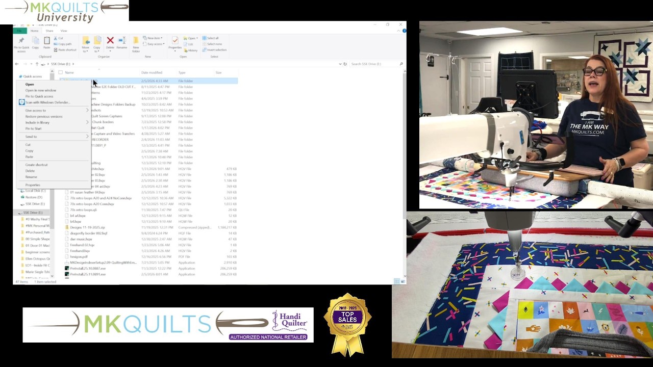 Советы по управлению файлами для @ProStitcher с MK of MK Quilts