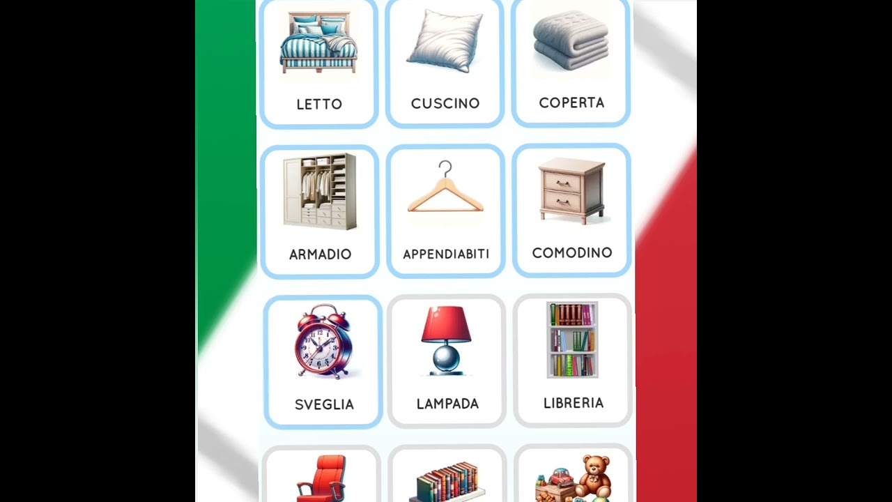Vocabulario de casa en italiano #italiano #italy #aprendeitaliano 