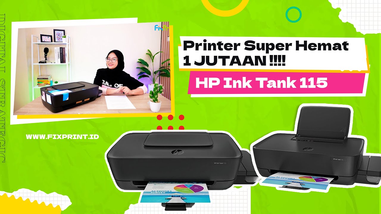 REVIEW PRINTER SUPER IRIT HARGA 1 JUTAAN | PRINTER HP INK TANK 115