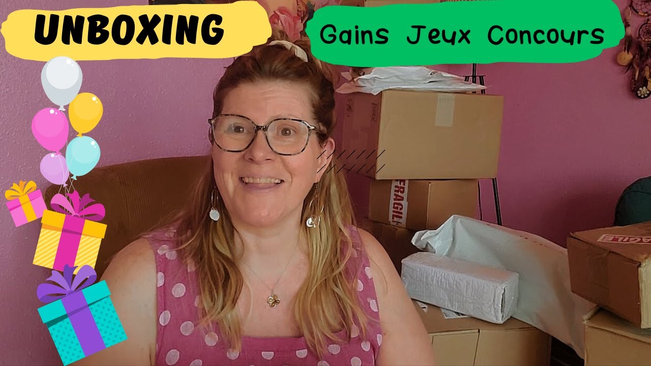 📦UNBOXING: Gains jeux concours🎁